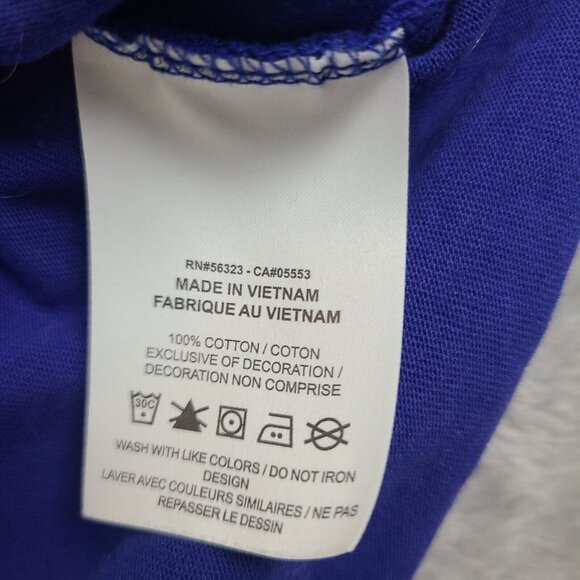 Nike Air Jordan‎ DNA Diamond Logo Embroidered Royal Blue Men's Size Medium Tee - Picture 7 of 8